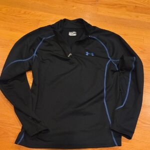 Under Armour Black Top with Blue Highlights